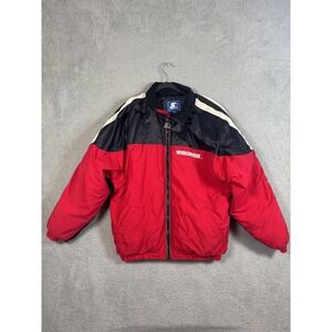 Vintage Wisconsin Badgers Jacket Mens Medium Red NCAA Football Starter 90s